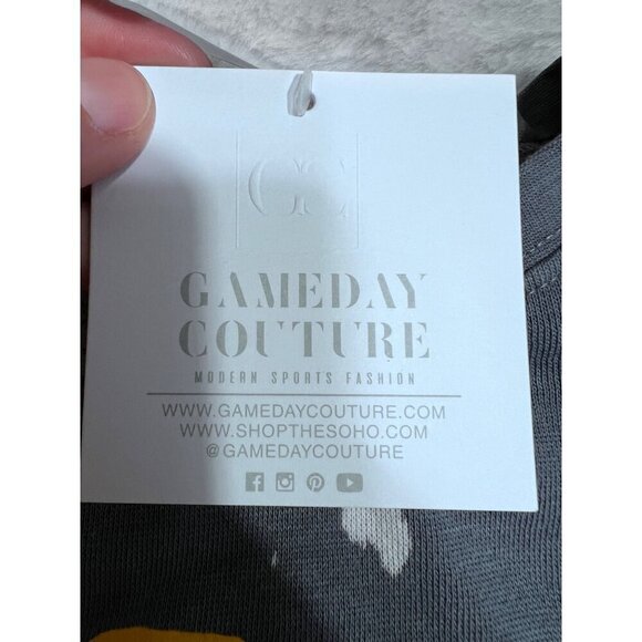 LSU Tigers GameDay Couture twice as nice faded crewneck sweatshirt women size la - Picture 6 of 7